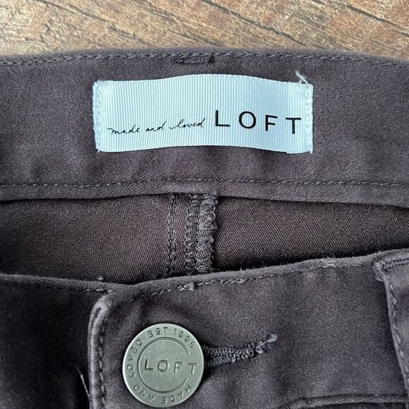 LOFT Soft touch Legging Jeans 8L Dark Grey/purple NWT🏷 has pockets! - Picture 4 of 11
